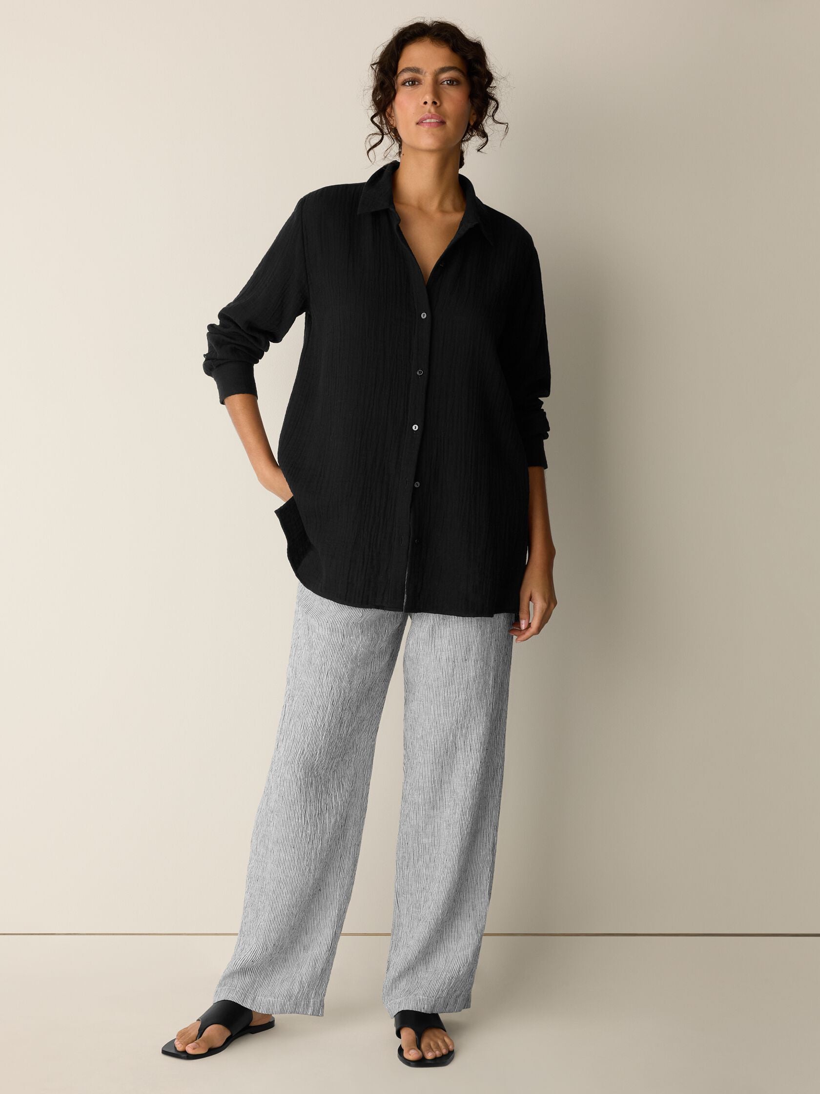 Eileen Fisher Classic Collar Easy Shirt