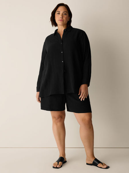 Eileen Fisher Classic Collar Easy Shirt