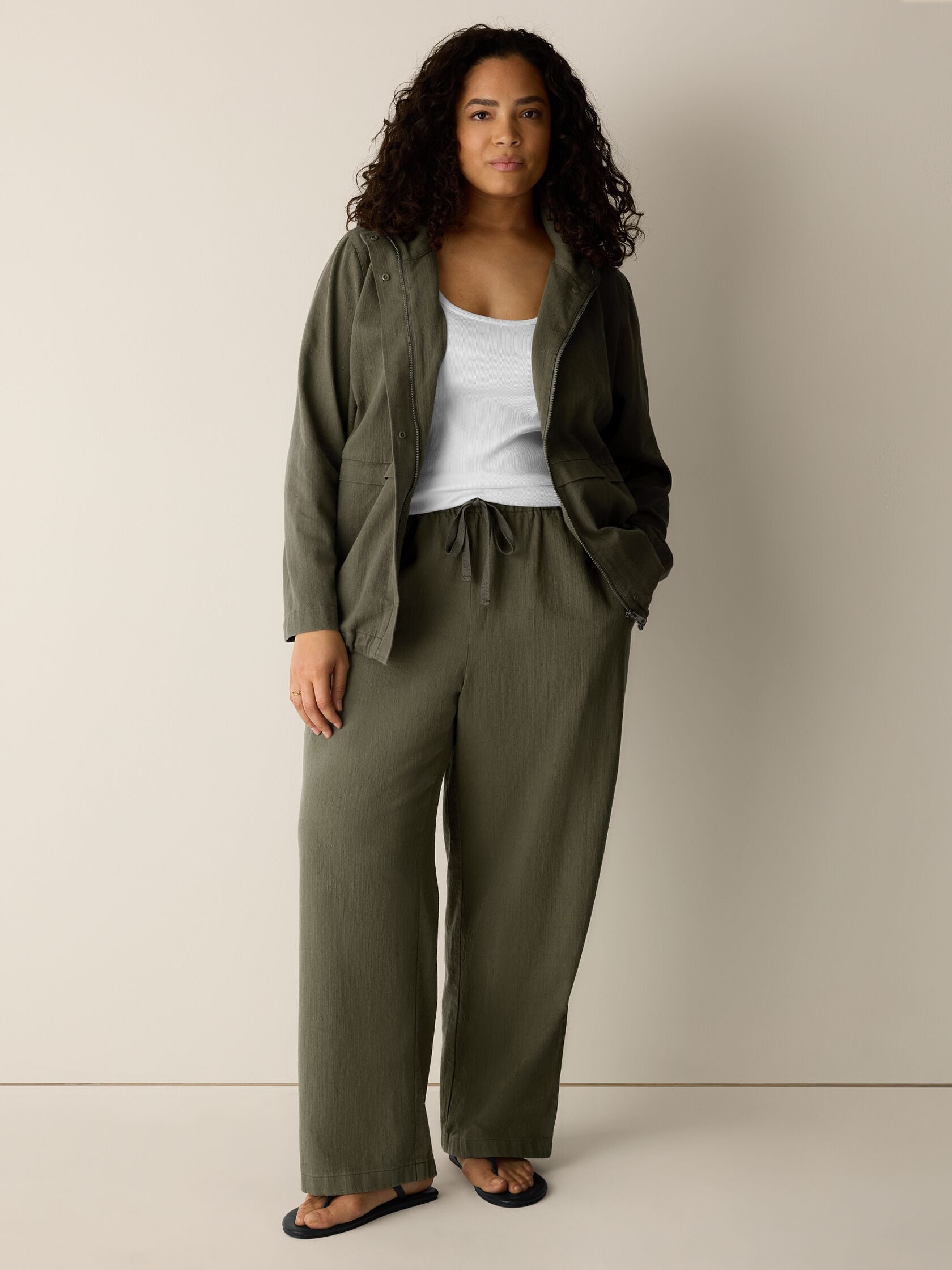 (Pre-Order) Eileen Fisher Zip-Up Jacket