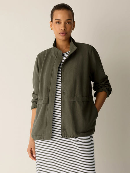 (Pre-Order) Eileen Fisher Zip-Up Jacket