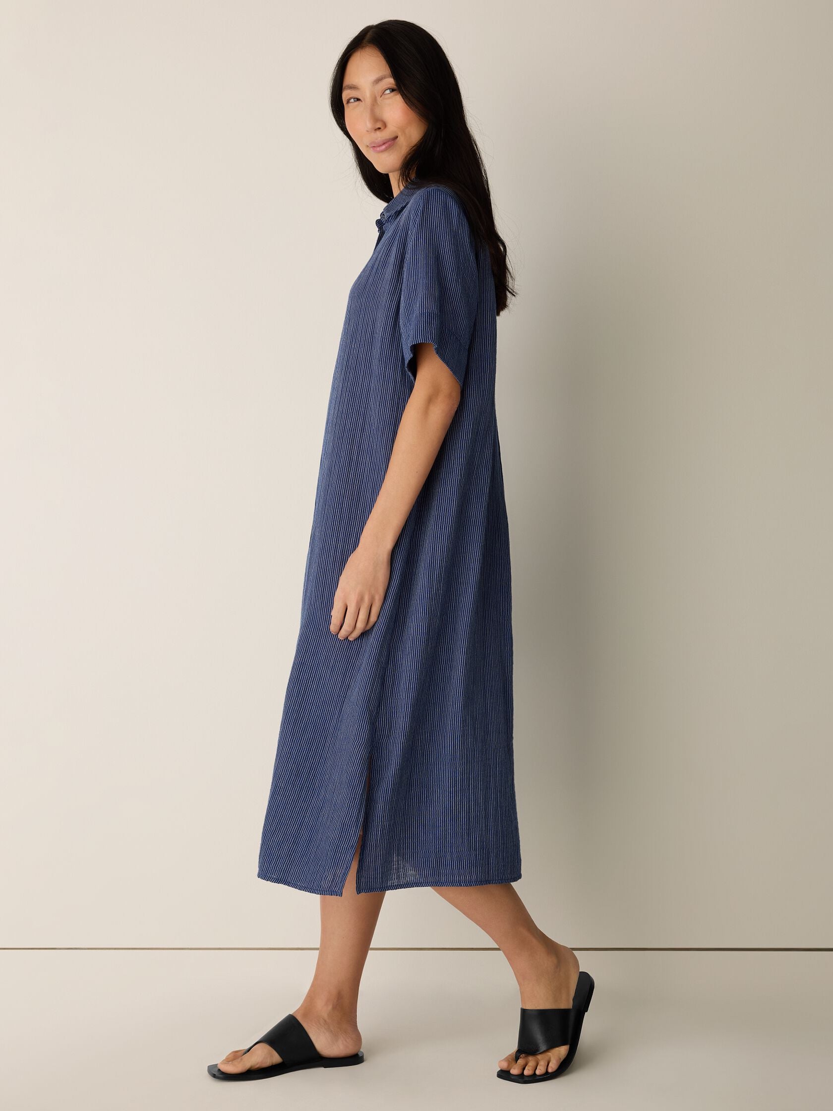 Eileen Fisher Classic Collar Shirt Dress