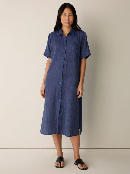 Eileen Fisher Classic Collar Shirt Dress