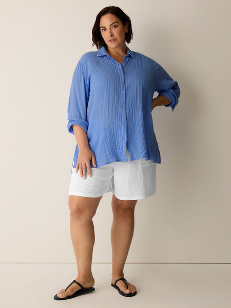 Eileen Fisher Classic Collar Easy Shirt