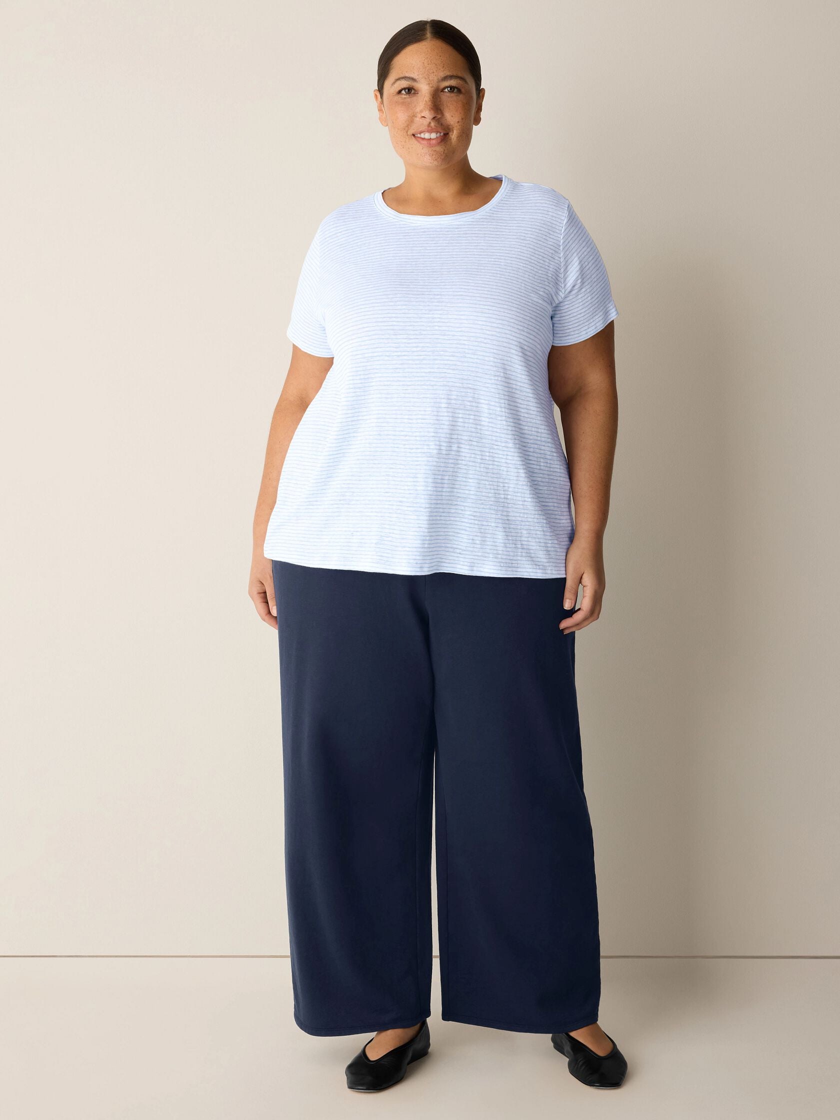 (Pre-Order) Eileen Fisher Crew Neck Short Sleeve Tee