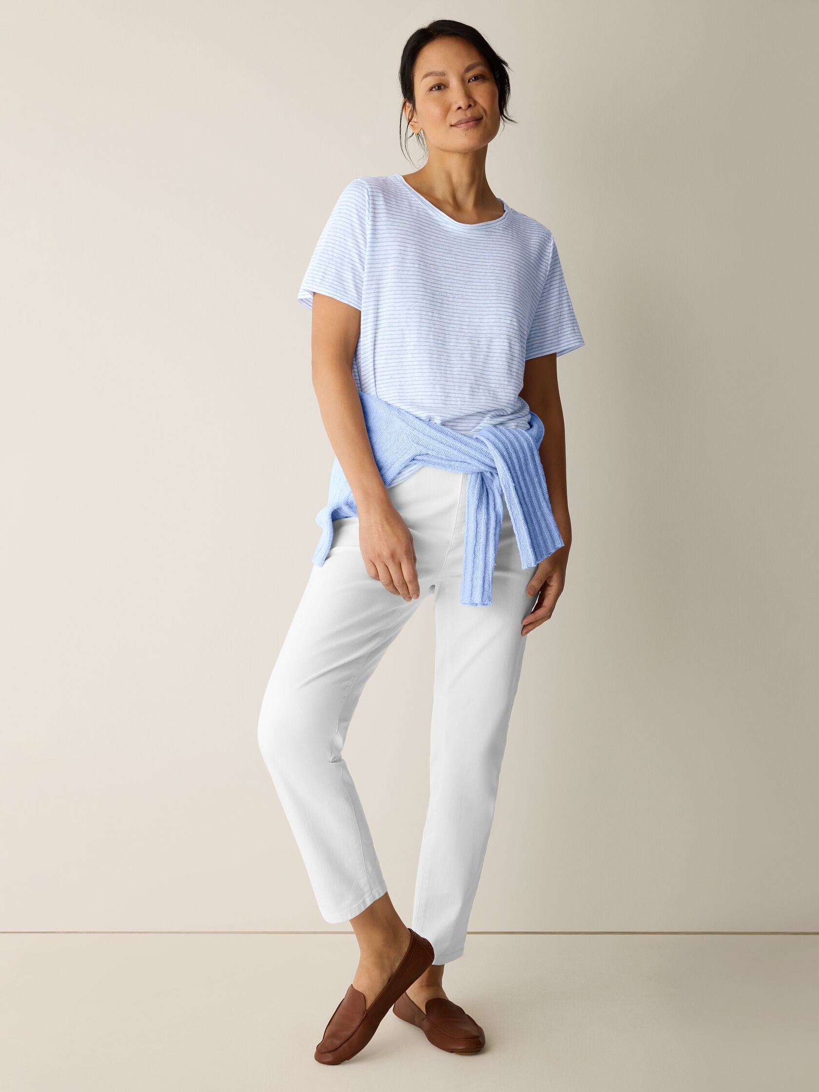 (Pre-Order) Eileen Fisher Crew Neck Short Sleeve Tee