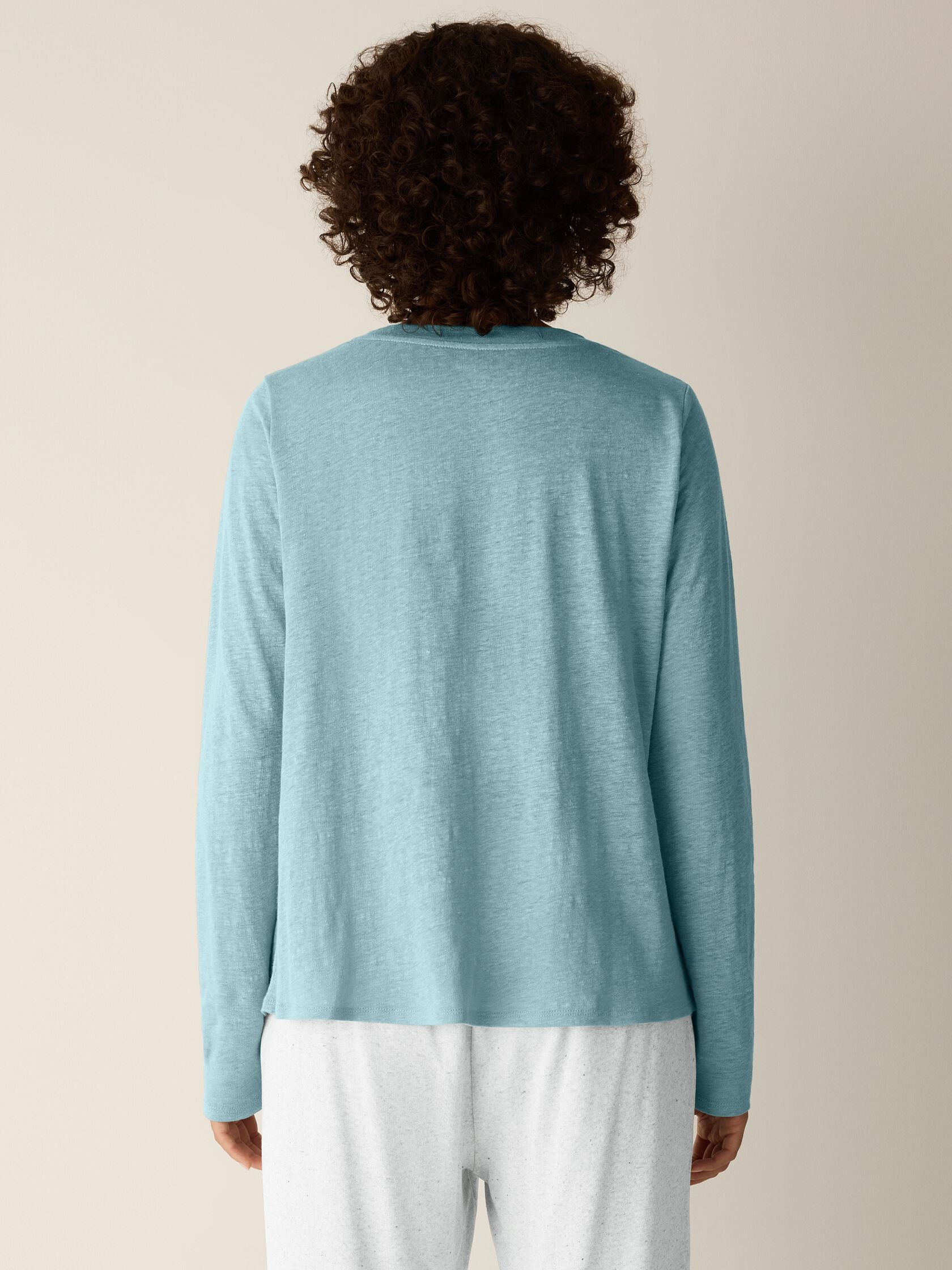 Eileen Fisher Crew Neck Long Sleeve Tee