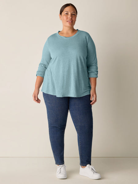 Eileen Fisher Crew Neck Long Sleeve Tee