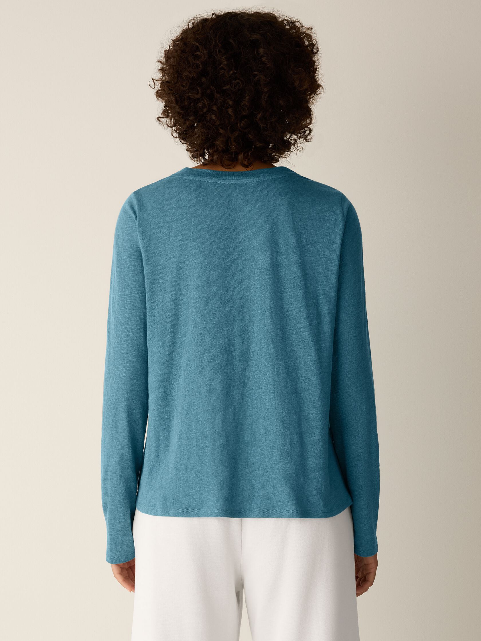 Eileen Fisher Crew Neck Long Sleeve Tee