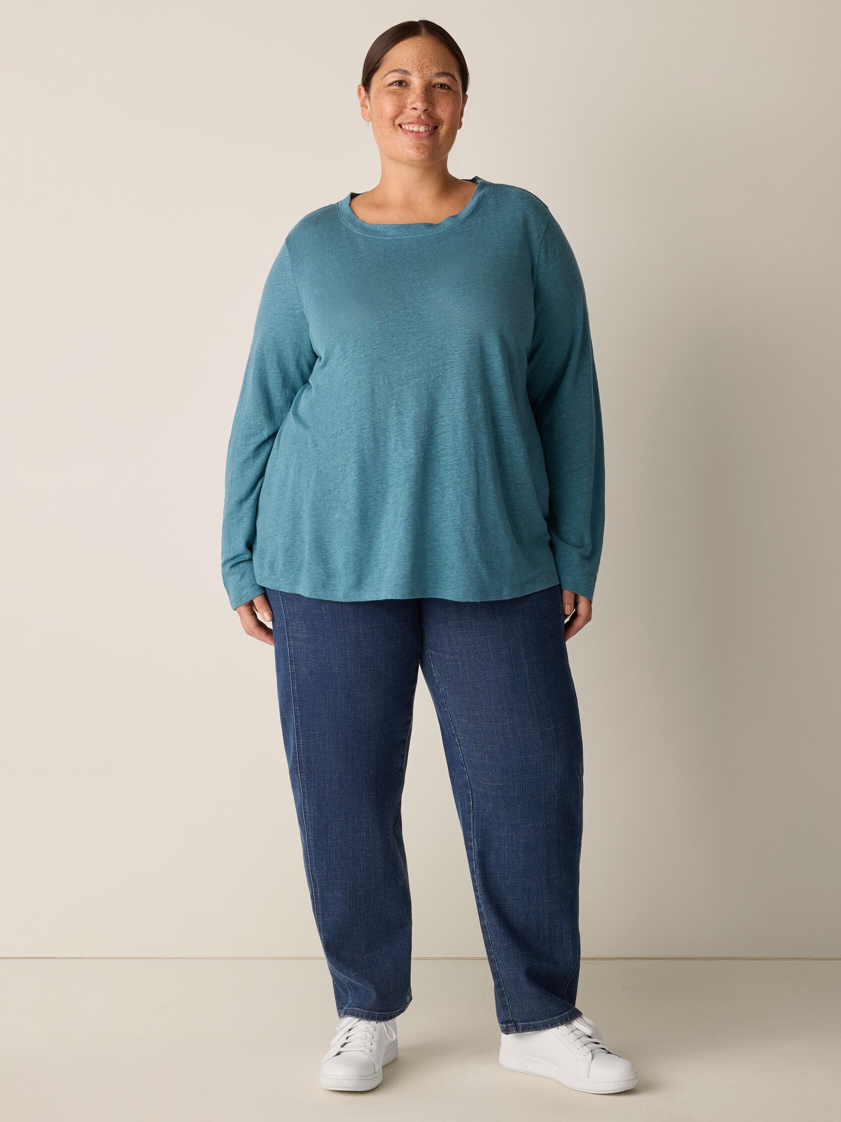 Eileen Fisher Crew Neck Long Sleeve Tee
