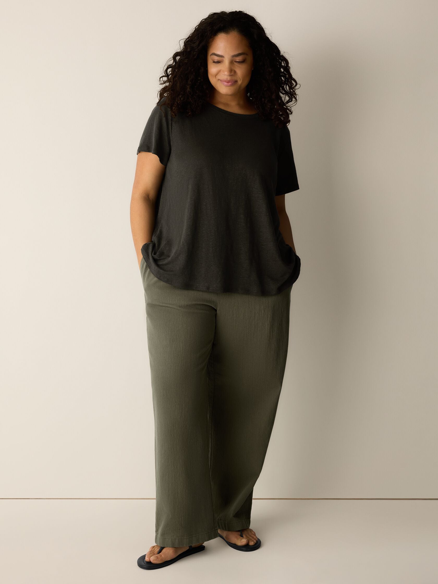 (Pre-Order) Eileen Fisher Crew Neck Short Sleeve Tee