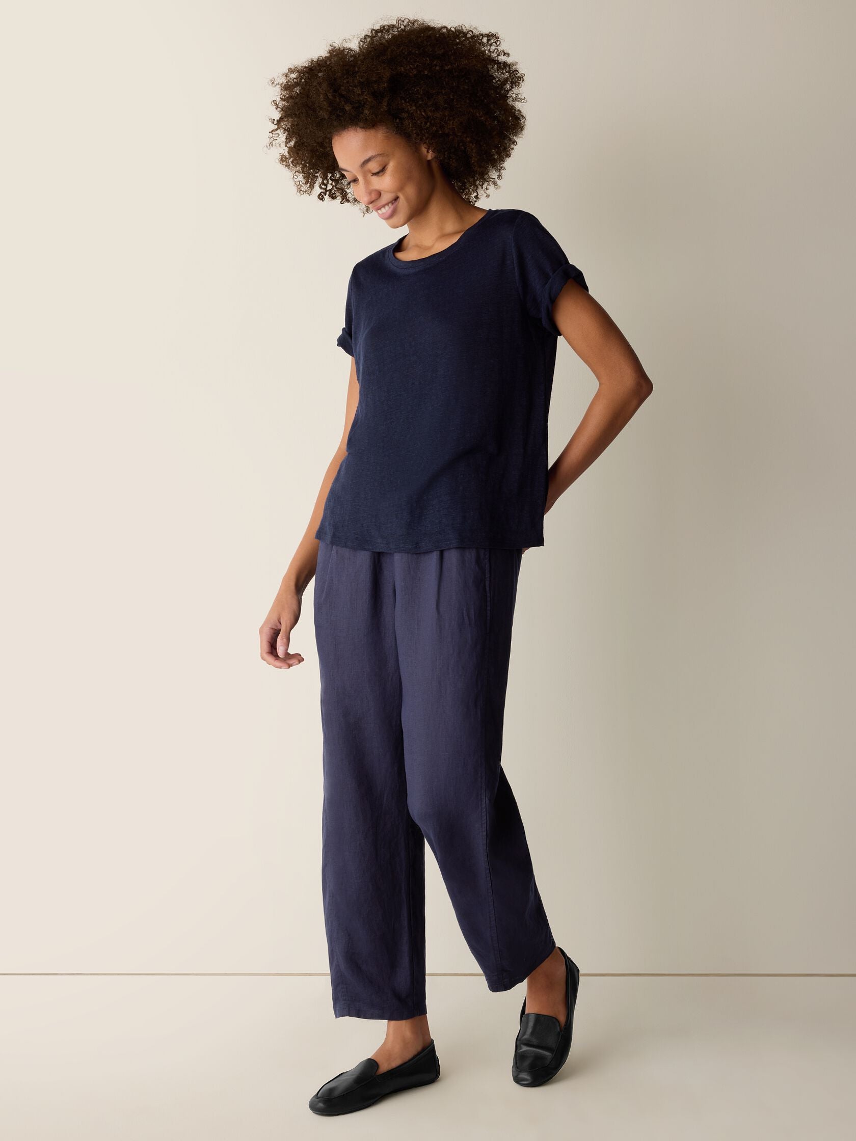 (Pre-Order) Eileen Fisher Crew Neck Short Sleeve Tee