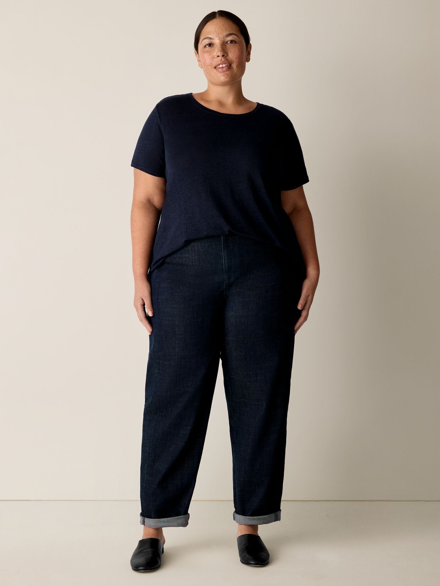 (Pre-Order) Eileen Fisher Crew Neck Short Sleeve Tee