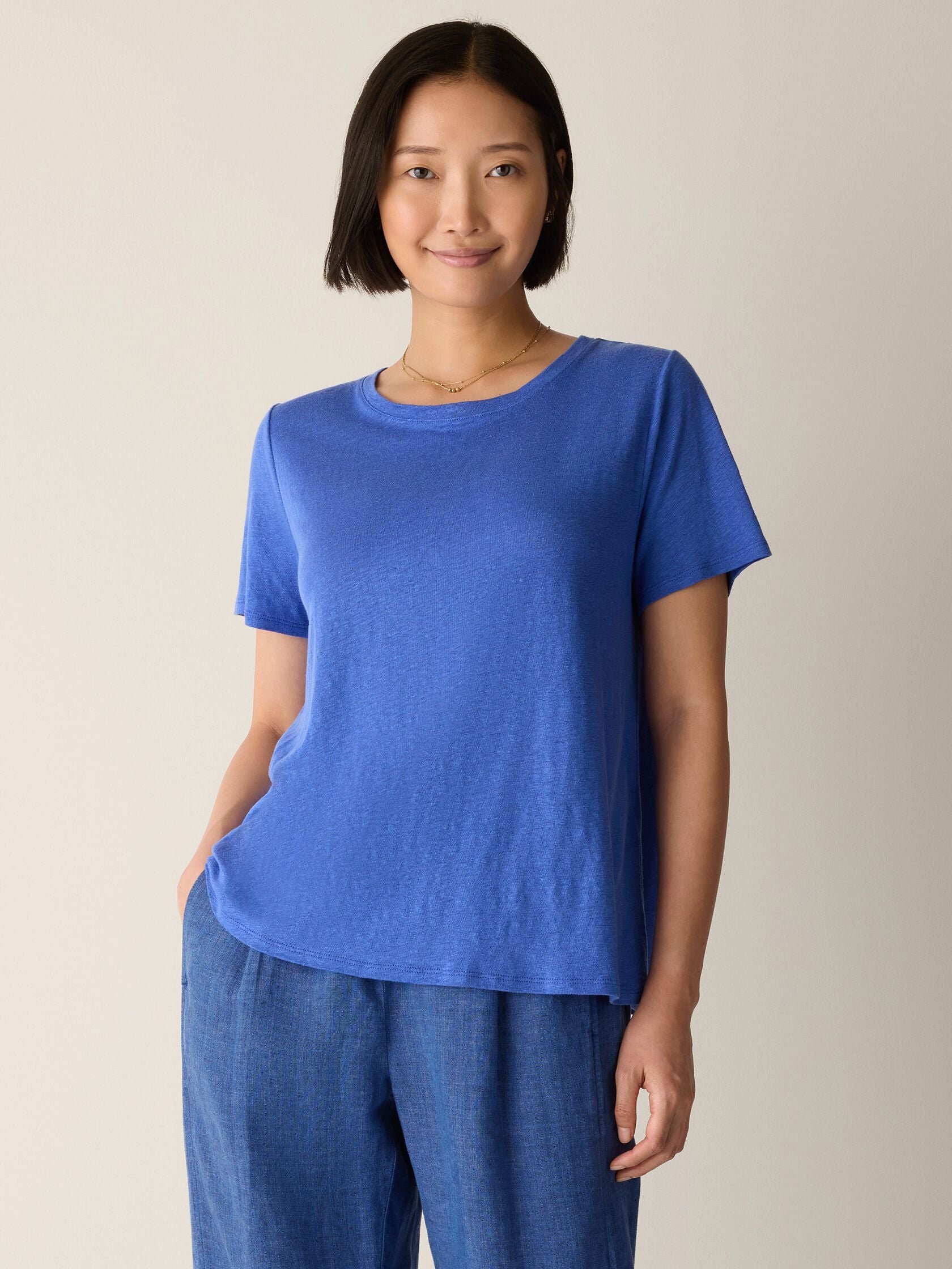 (Pre-Order) Eileen Fisher Crew Neck Short Sleeve Tee