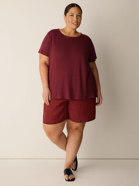 Eileen Fisher Crew Neck Short Sleeve Tee