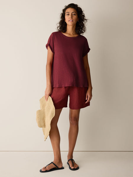 (Pre-Order) Eileen Fisher Crew Neck Short Sleeve Tee