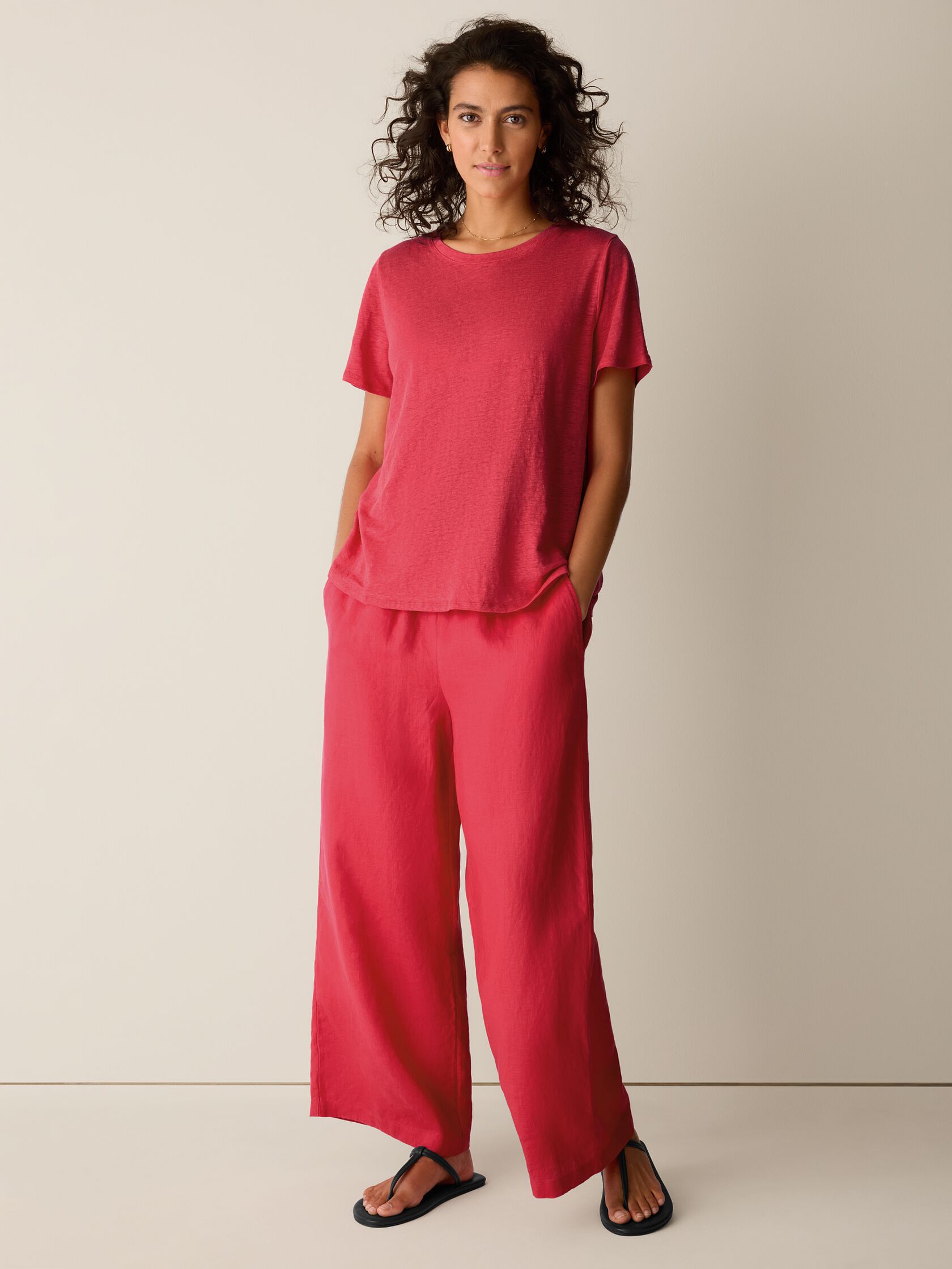 Eileen Fisher Crew Neck Short Sleeve Tee