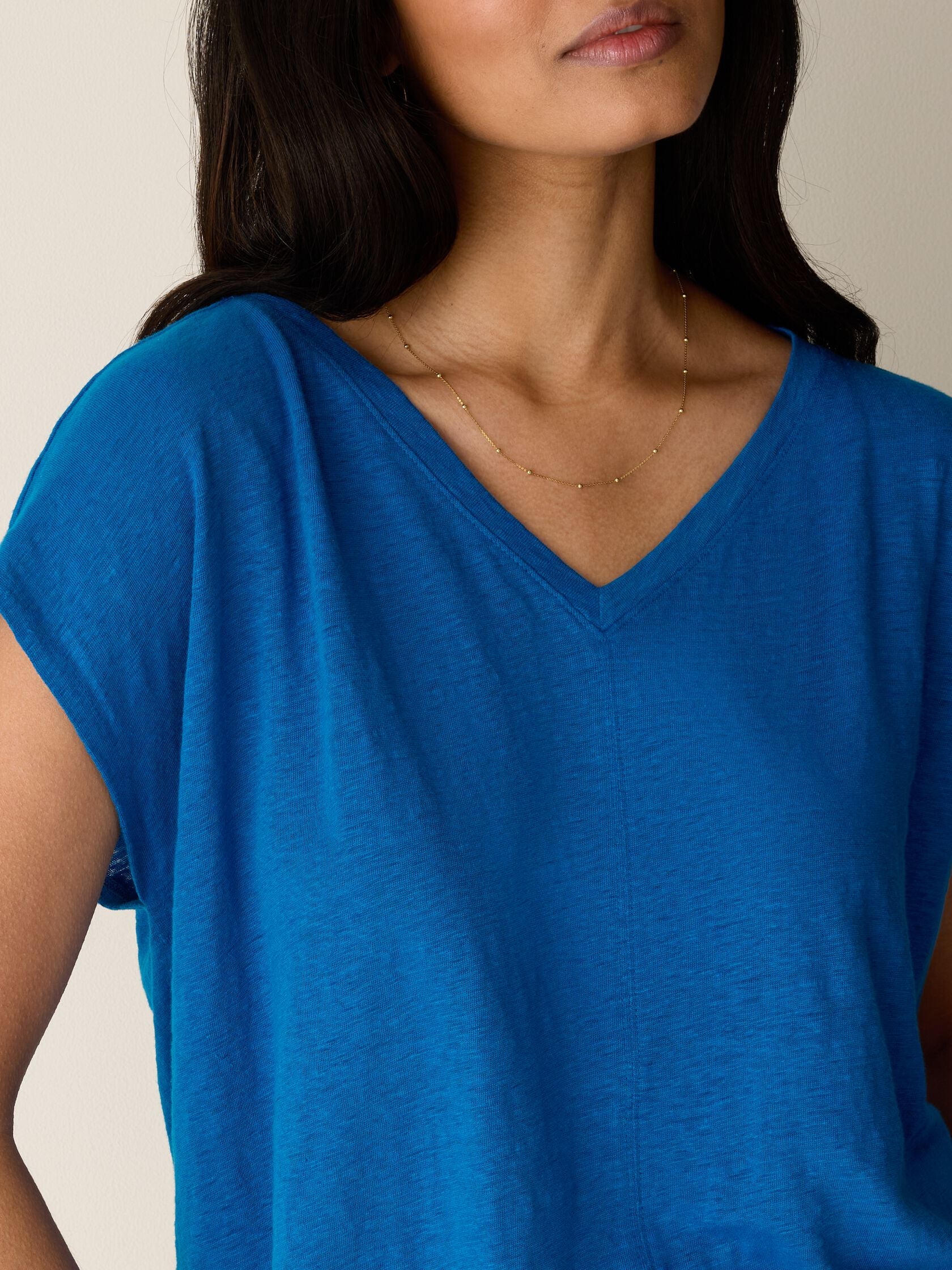 Eileen Fisher V-Neck Square Tee