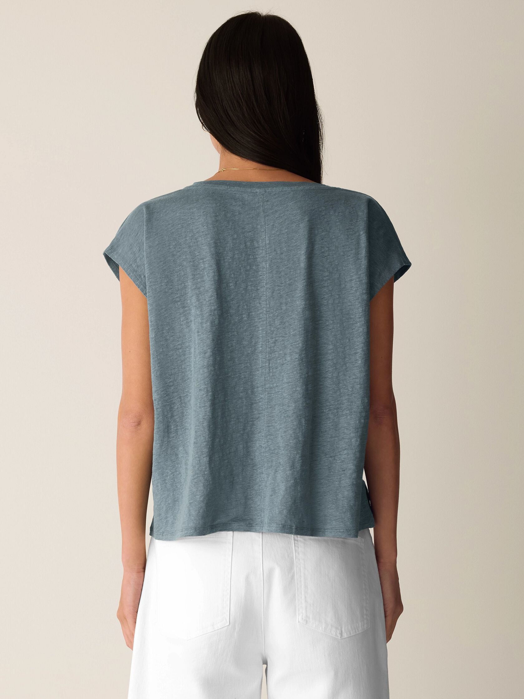 Eileen Fisher V-Neck Square Tee