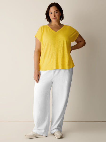 Eileen Fisher V-Neck Square Tee