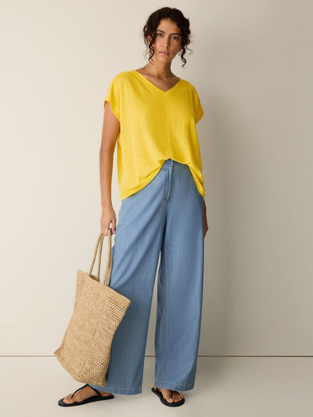 Eileen Fisher V-Neck Square Tee