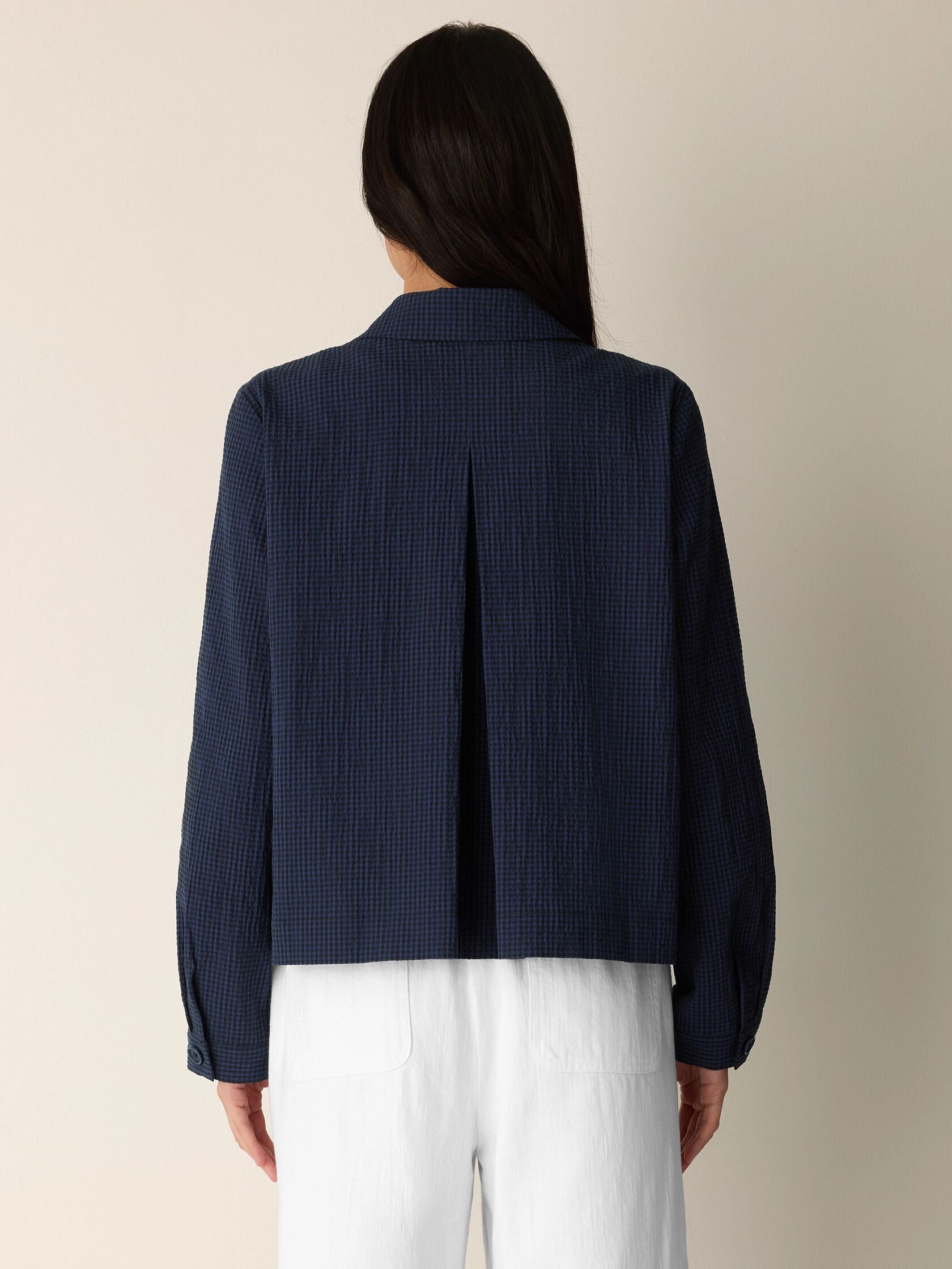 Eileen Fisher Classic Collar A-Line Jacket