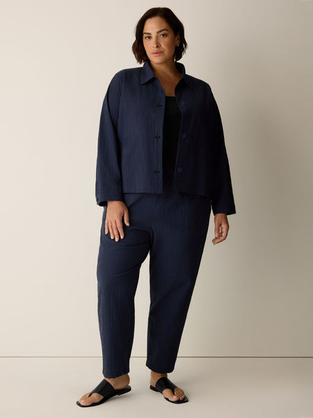 Eileen Fisher Classic Collar A-Line Jacket