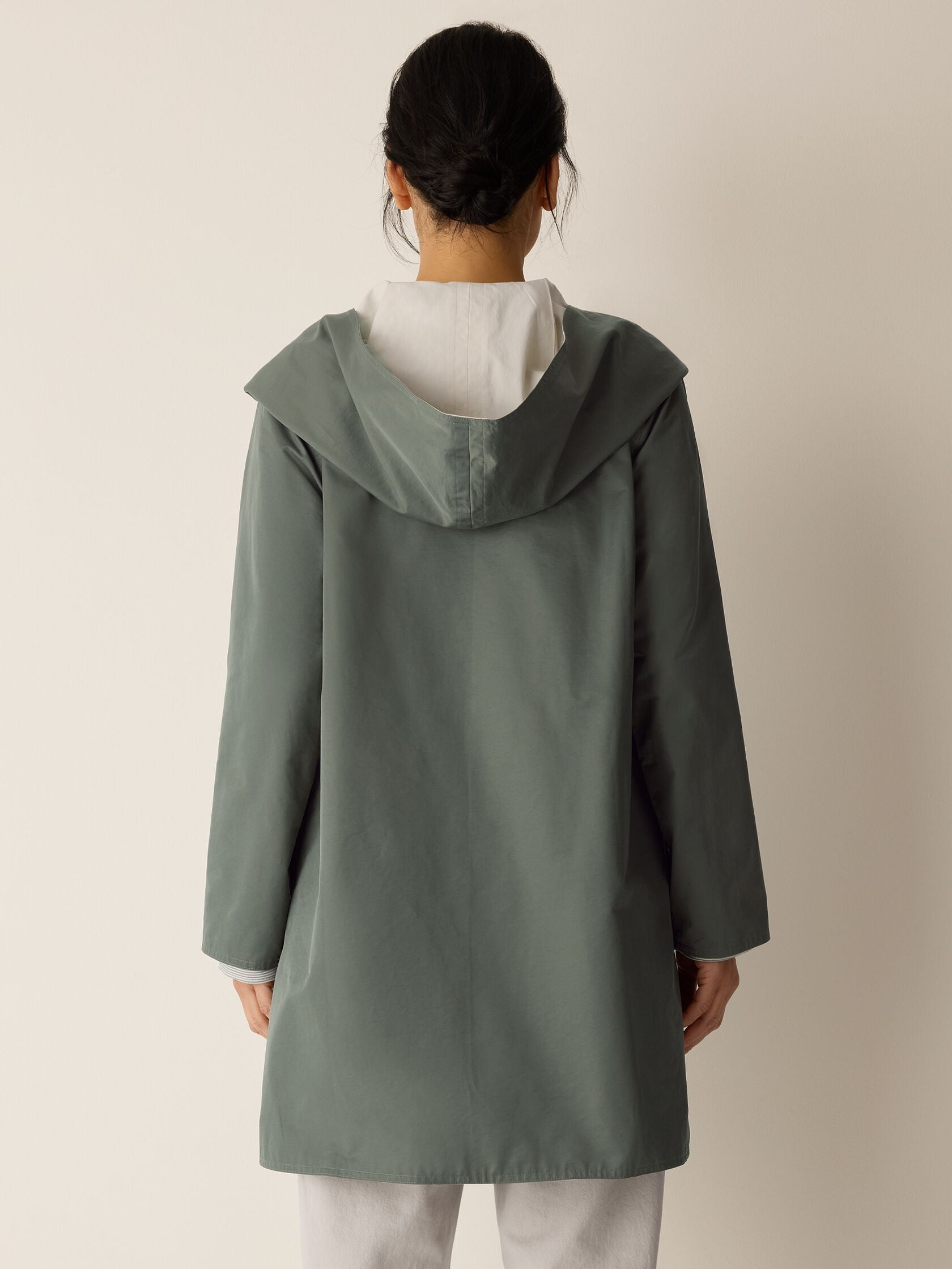 Eileen Fisher Reversible Hooded Coat