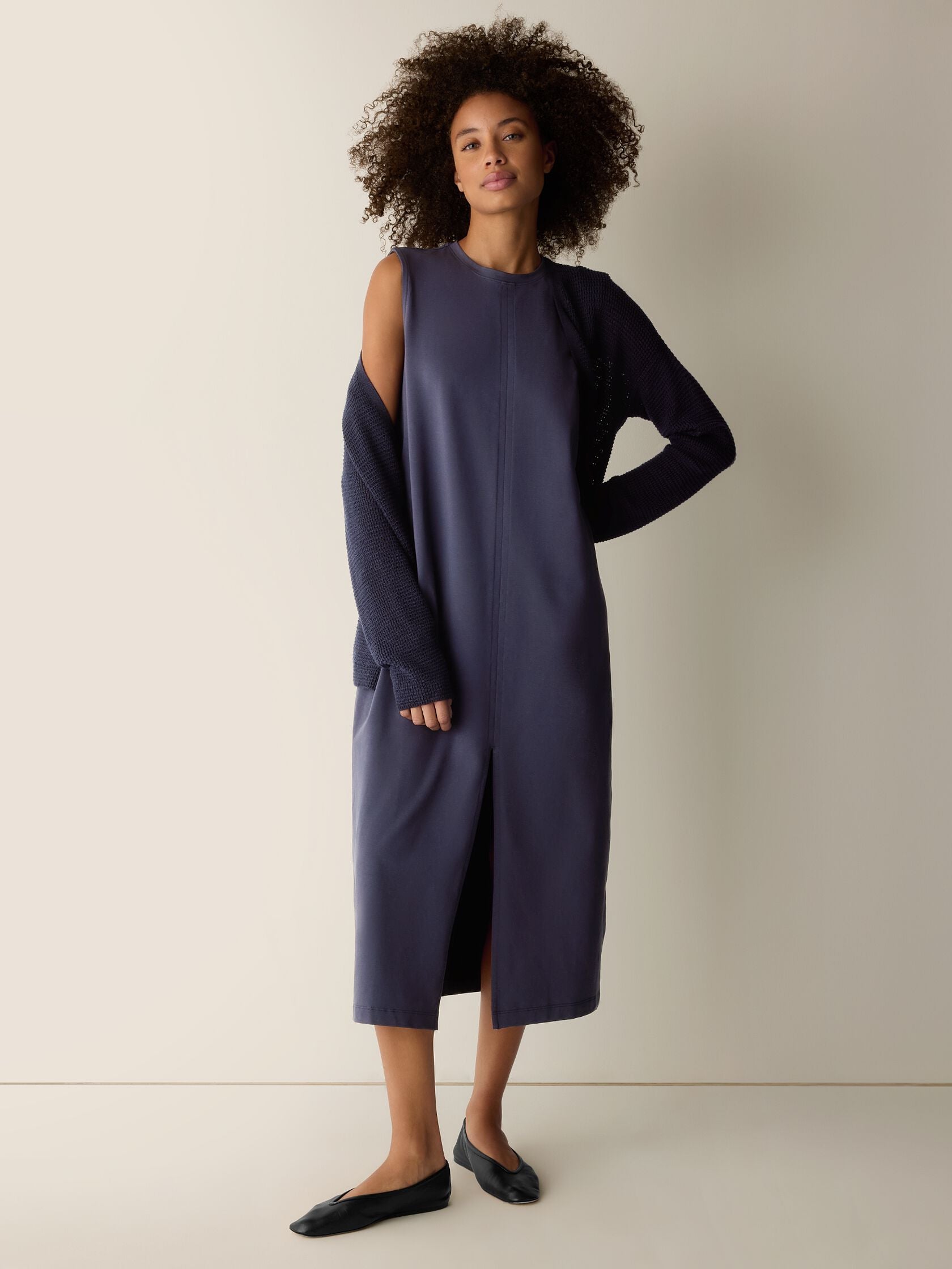 (Pre-Order) Eileen Fisher Crew Neck Dress