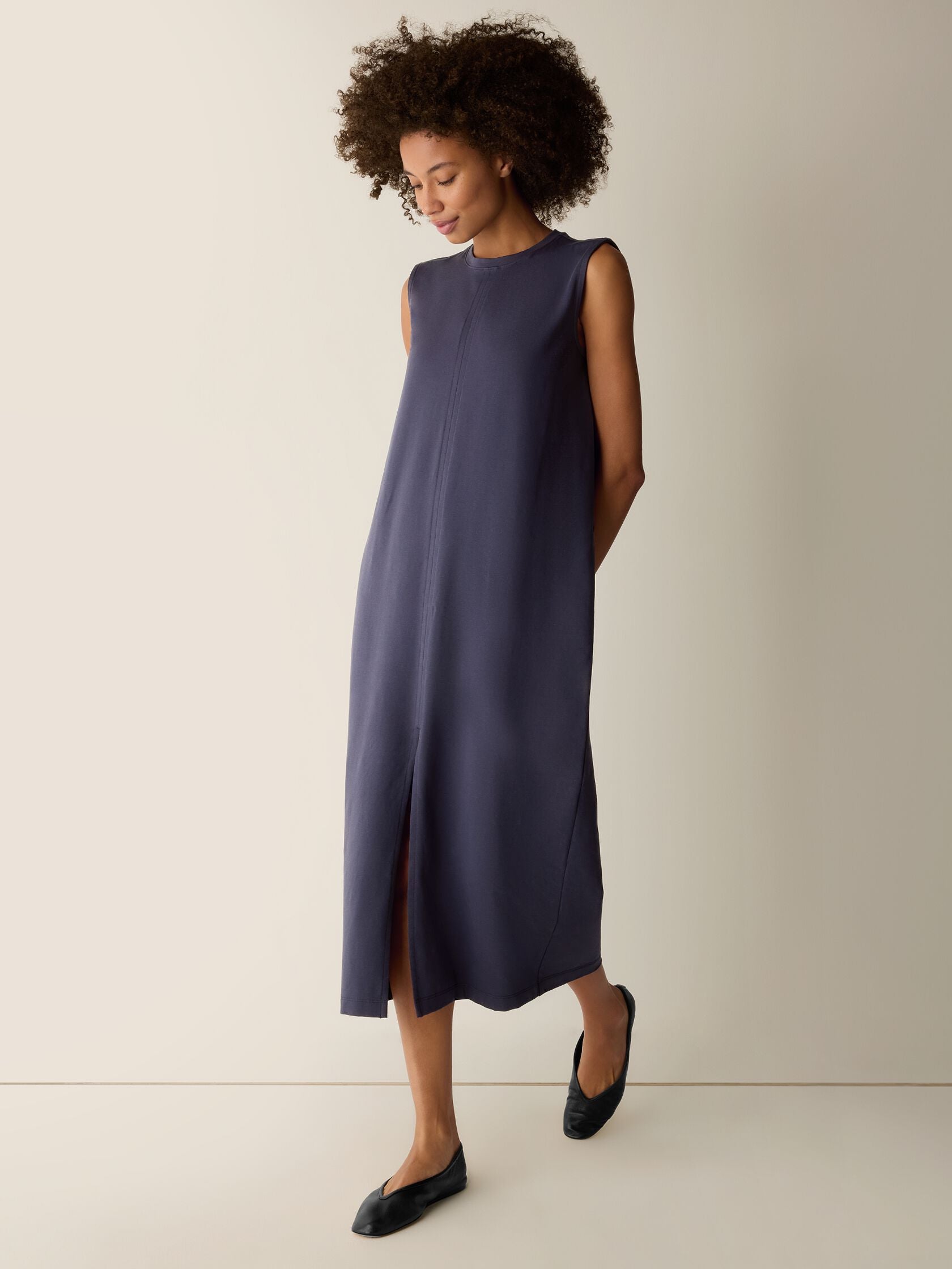 (Pre-Order) Eileen Fisher Crew Neck Dress