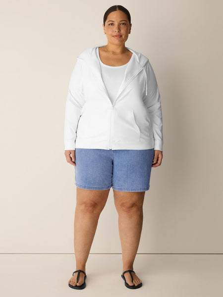 Eileen Fisher Hooded Zip-Up Jacket
