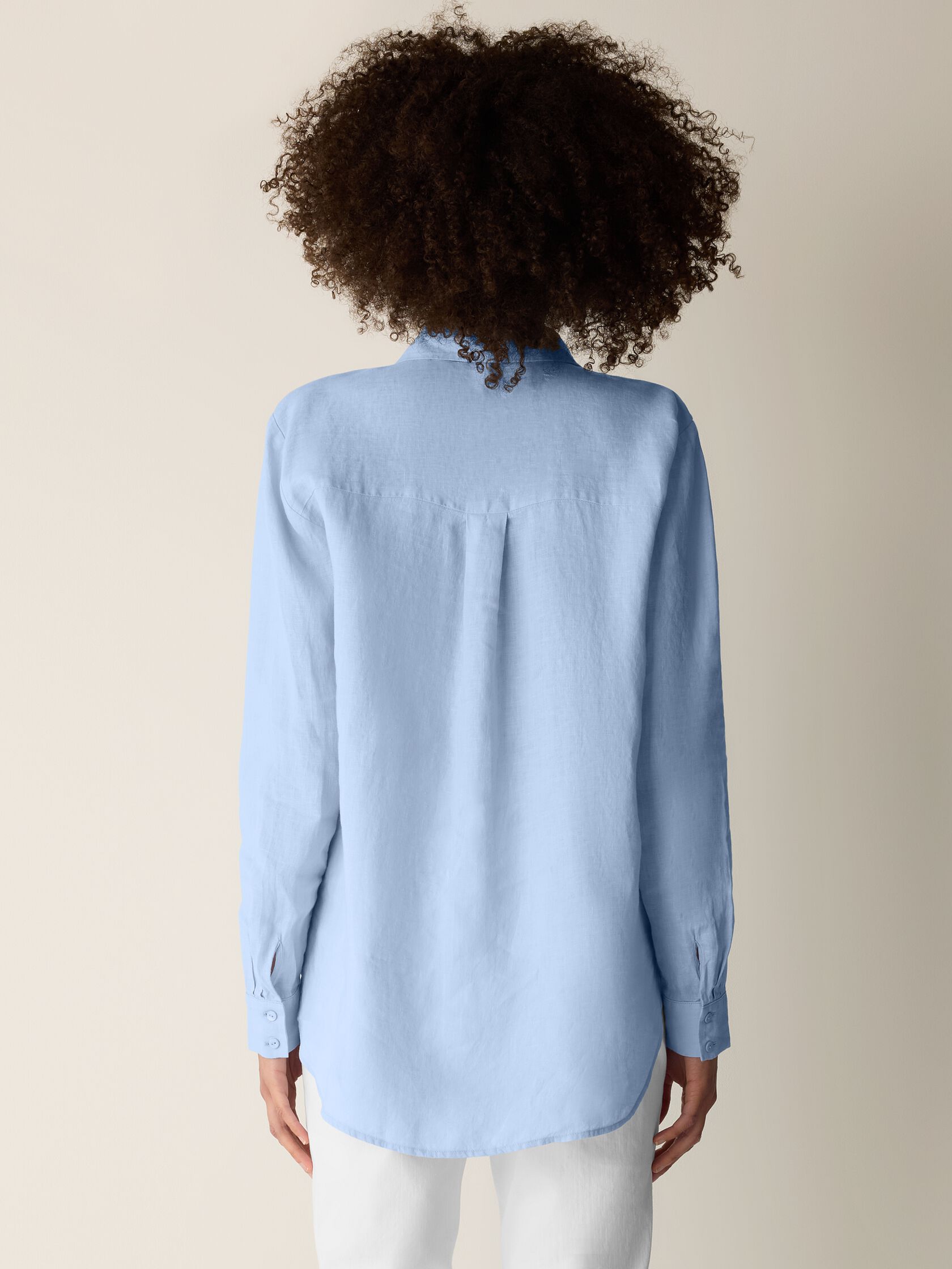 (Pre-Order) Eileen Fisher Classic Collar Long Shirt