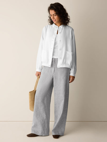 Eileen Fisher Stand Collar Jacket