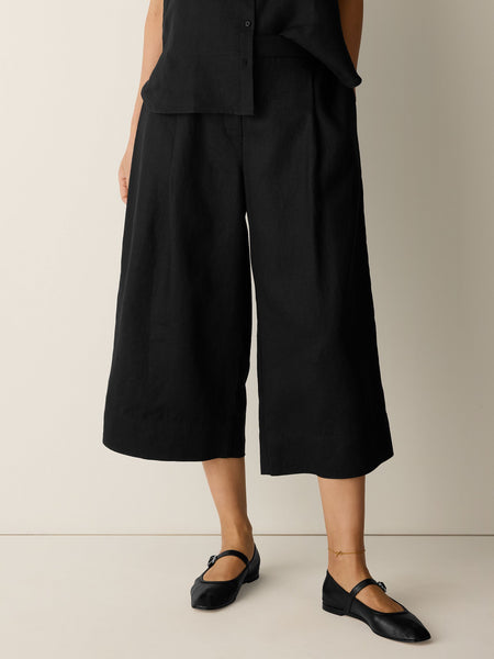 (Pre-Order) Eileen Fisher High-Waisted Wide Cropped Trouser