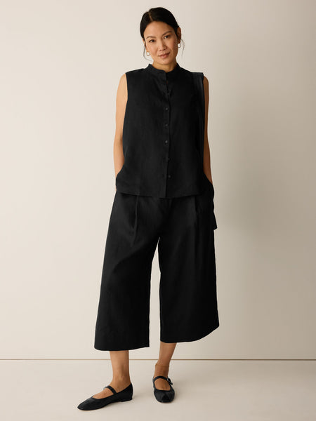 (Pre-Order) Eileen Fisher High-Waisted Wide Cropped Trouser