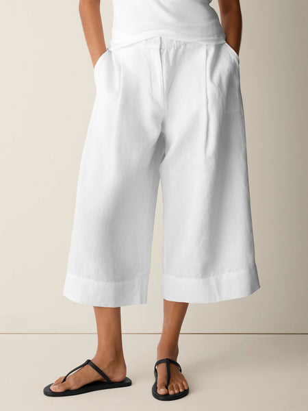 (Pre-Order) Eileen Fisher High-Waisted Wide Cropped Trouser