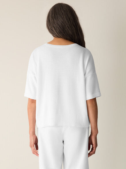 Eileen Fisher Elbow Sleeve Top