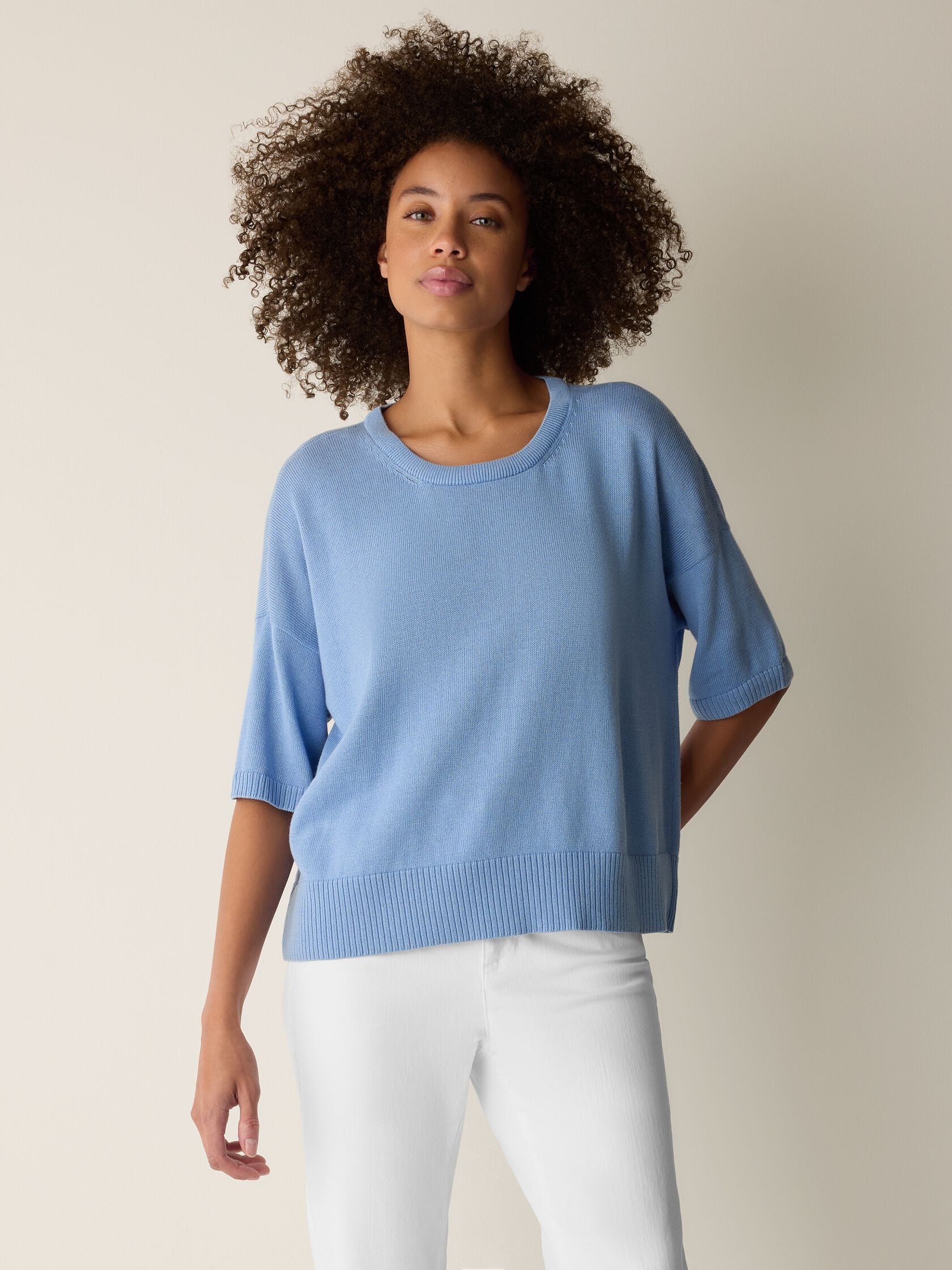 (Pre-Order) Eileen Fisher Crew Neck Sweater