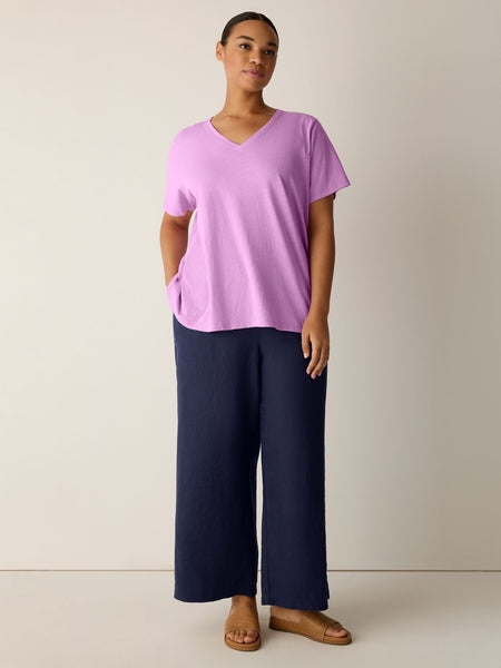 (pre-Order) Eileen Fisher V-Neck Short Sleeve Easy Tee