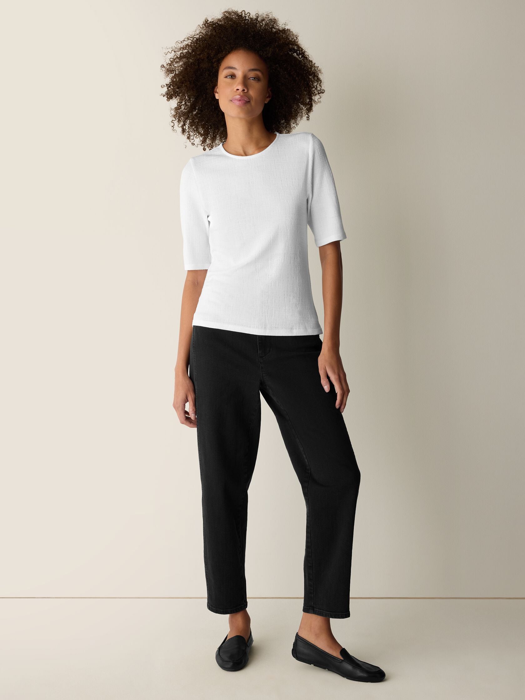 (Pre-Order) Eileen Fisher Crew Neck Top