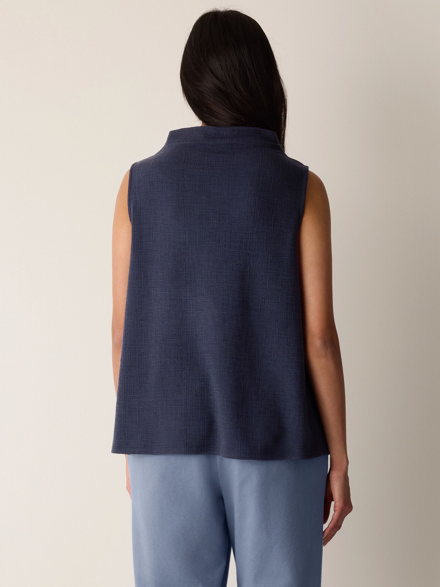 (Pre-Order) Eileen Fisher Funnel Neck Sleeveless Tank