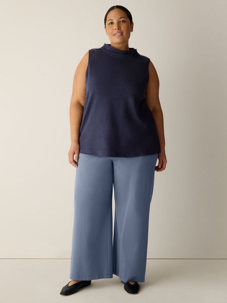 (Pre-Order) Eileen Fisher Funnel Neck Sleeveless Tank