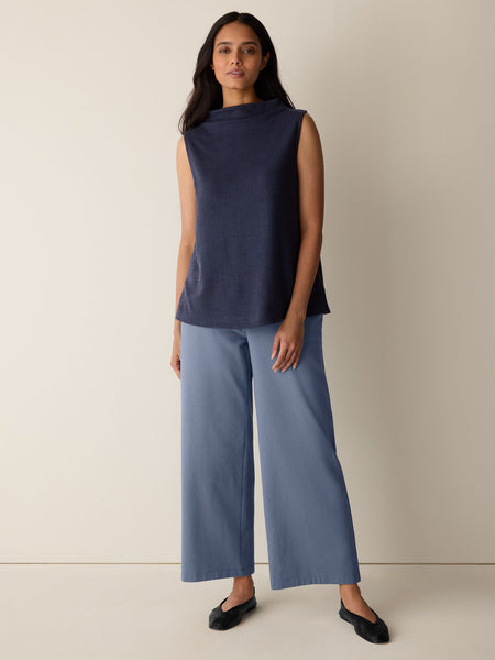 (Pre-Order) Eileen Fisher Funnel Neck Sleeveless Tank