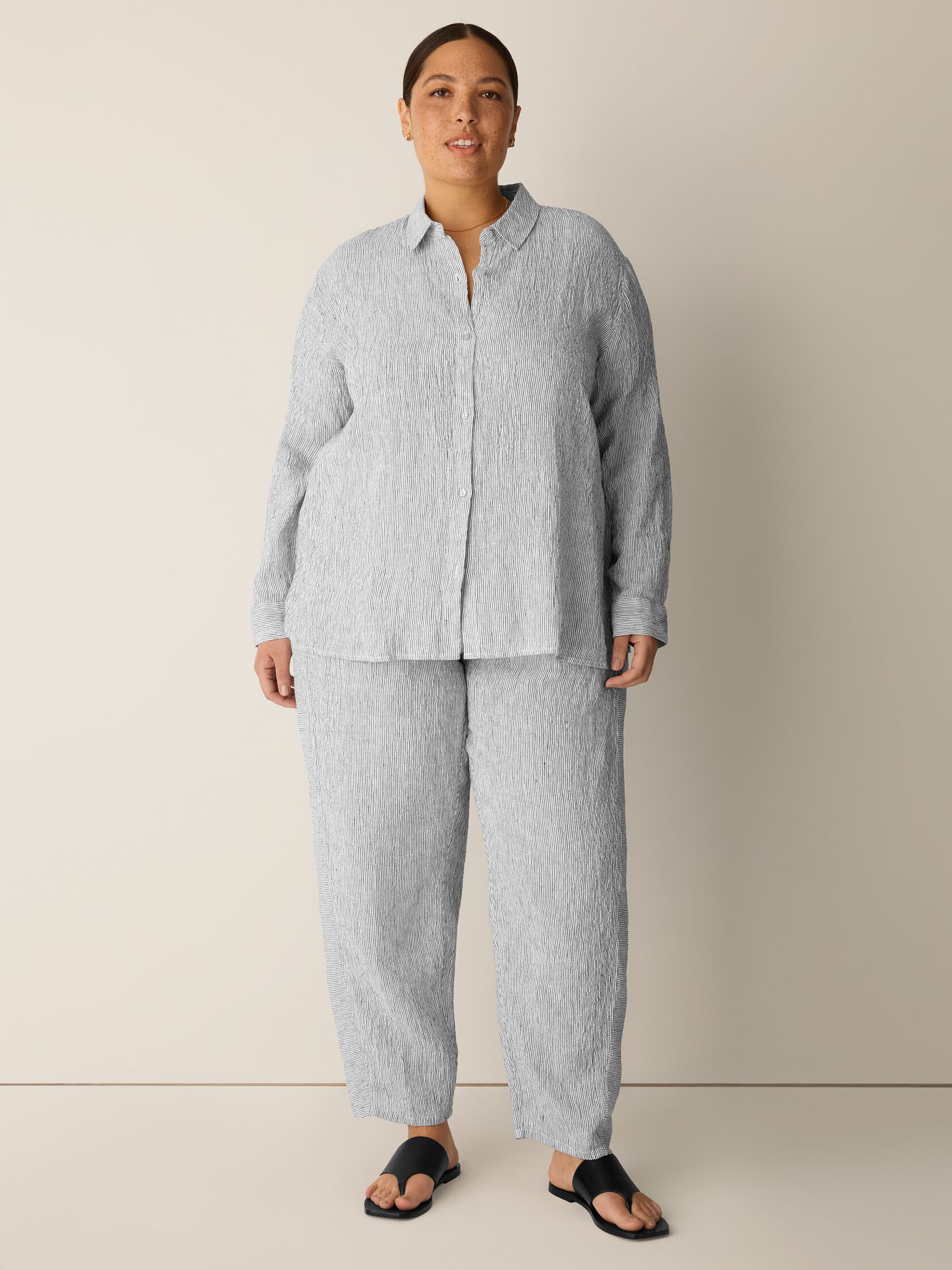 Eileen Fisher Classic Collar Easy Shirt