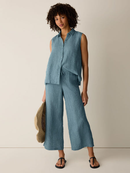 (Pre-Order) Eileen Fisher Wide Ankle Pant