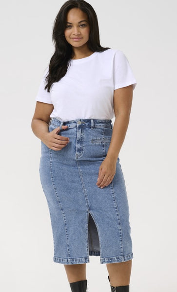 Kaffe Curve Thura Denim Skirt