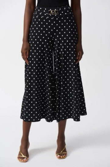 Joseph Ribkoff Dot Culottes Pant