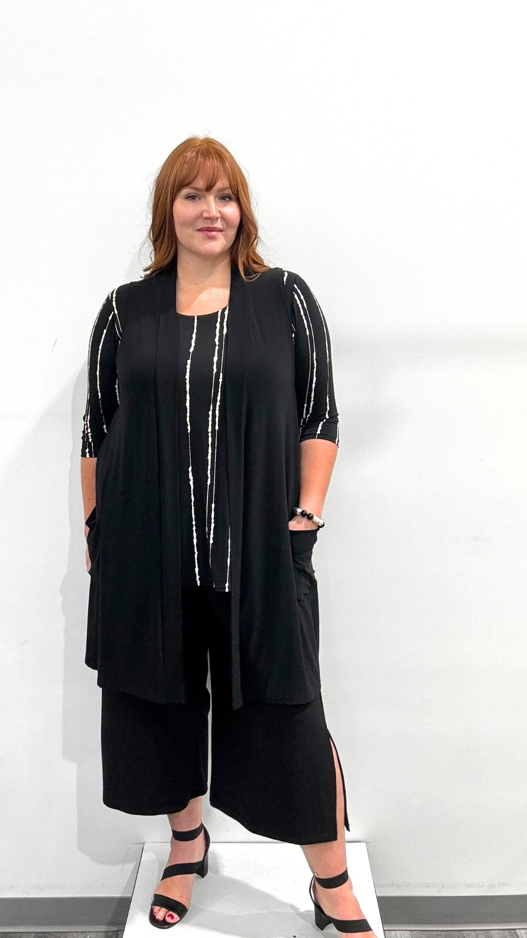 Sympli Side Split Wide Capri