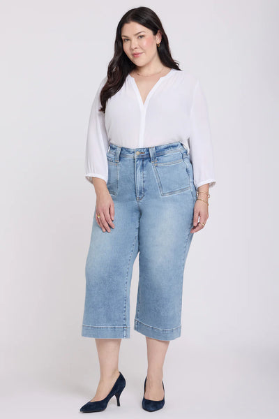 NYDJ Brigitte Wide Leg Capri Jeans