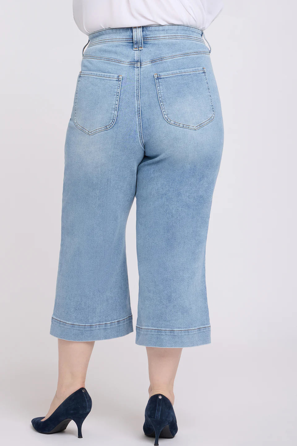NYDJ Brigitte Wide Leg Capri Jeans