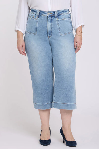 NYDJ Brigitte Wide Leg Capri Jeans